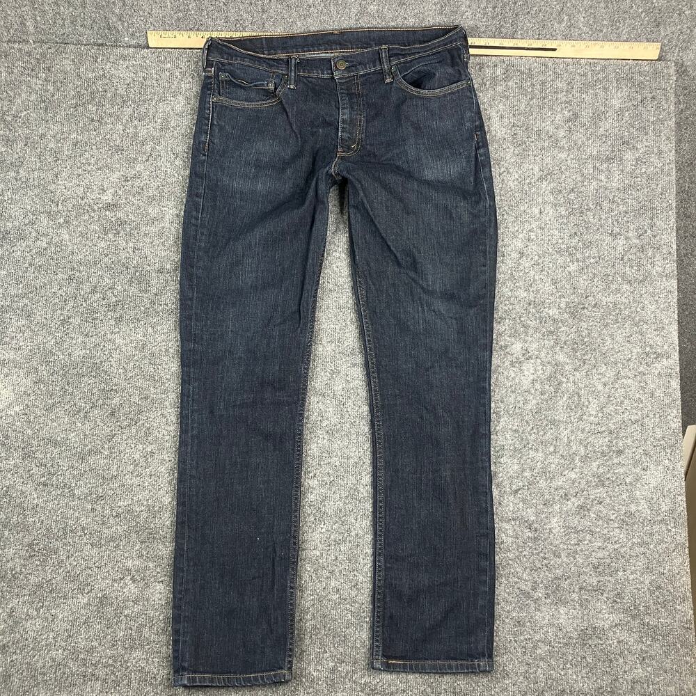 Levi's Jeans Mens W36 L34 Dark Wash Straight Fit Classic Denim Casual Pants